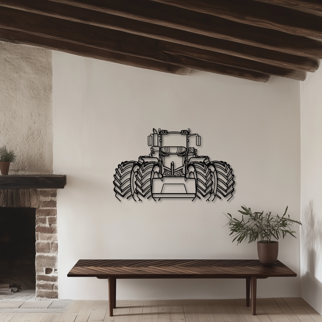 1050 Vario Metallsilhouette - Wandbild Frontansicht