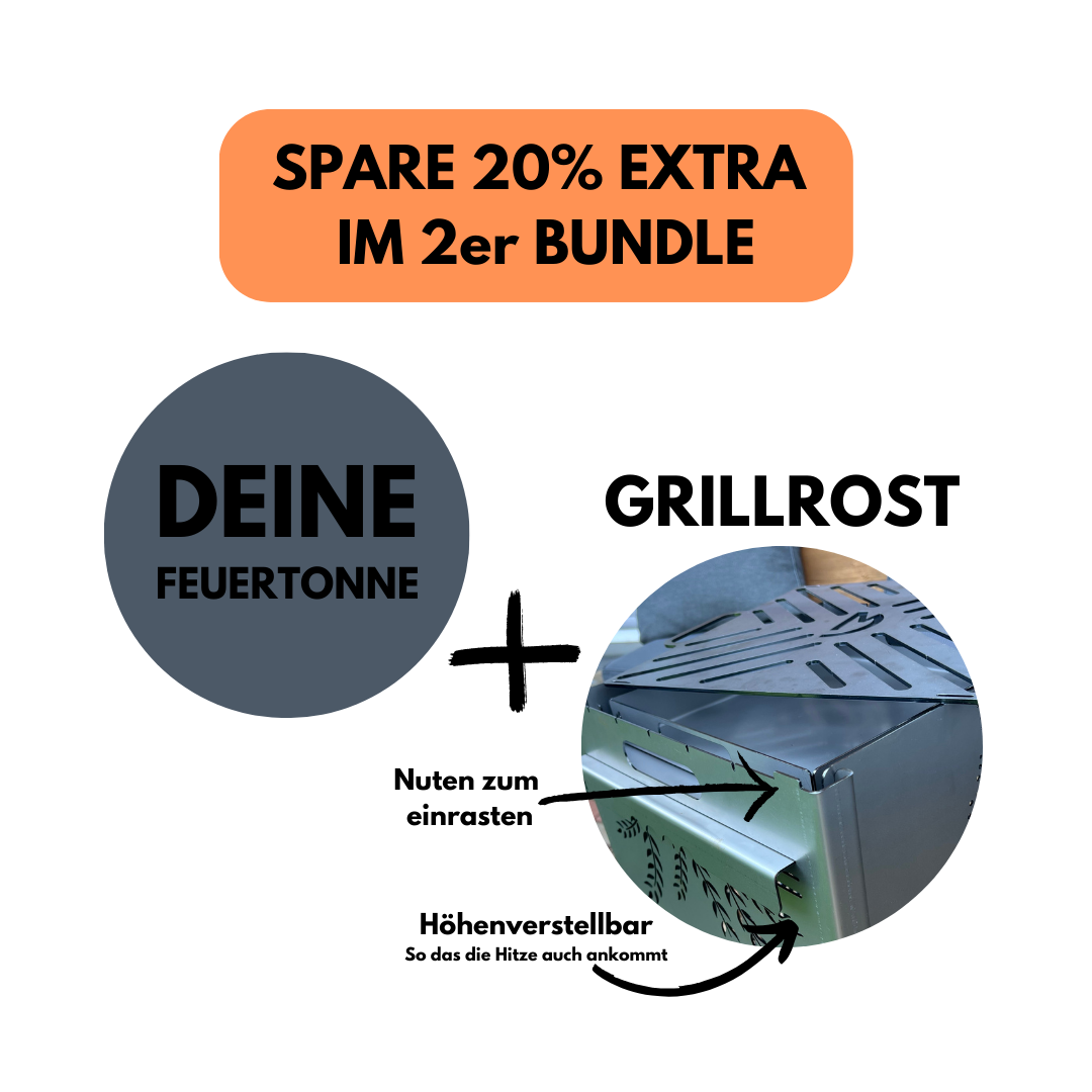 Sonderanfertigung - Deine Feuertonne mit Wunschmotiv 78cm