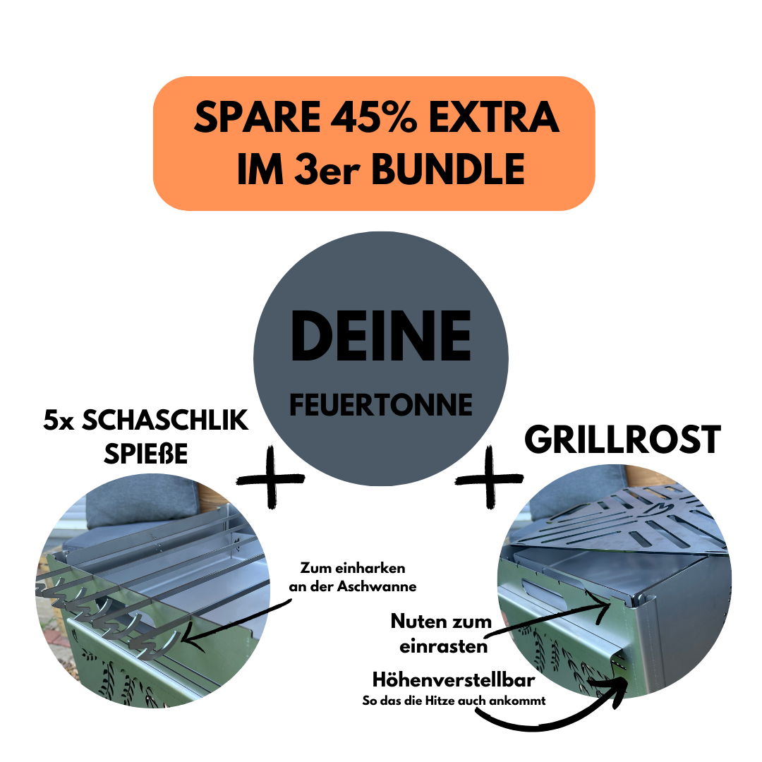 Sonderanfertigung - Deine Feuertonne mit Wunschmotiv 78cm