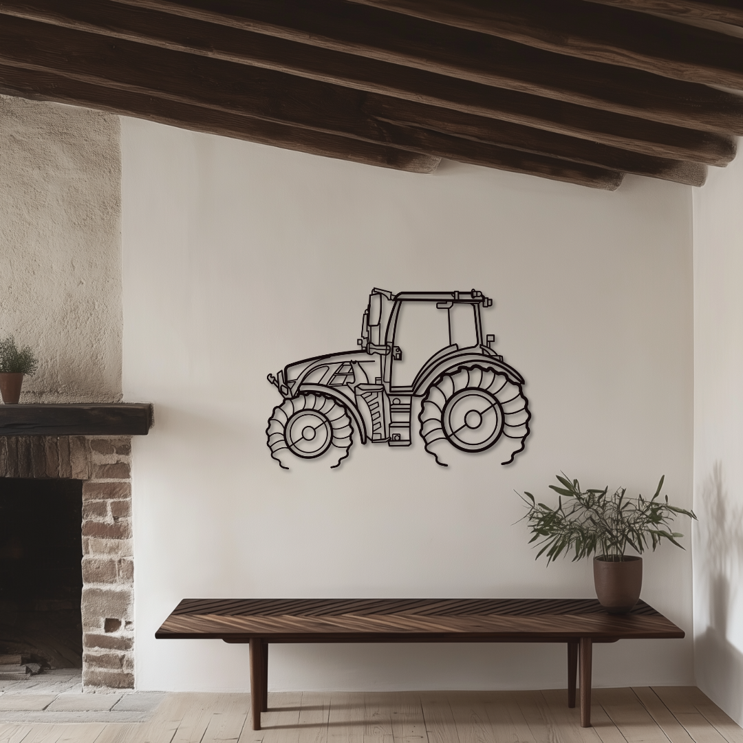 516 Vario Metallsilhouette - Wandbild Seitenansicht