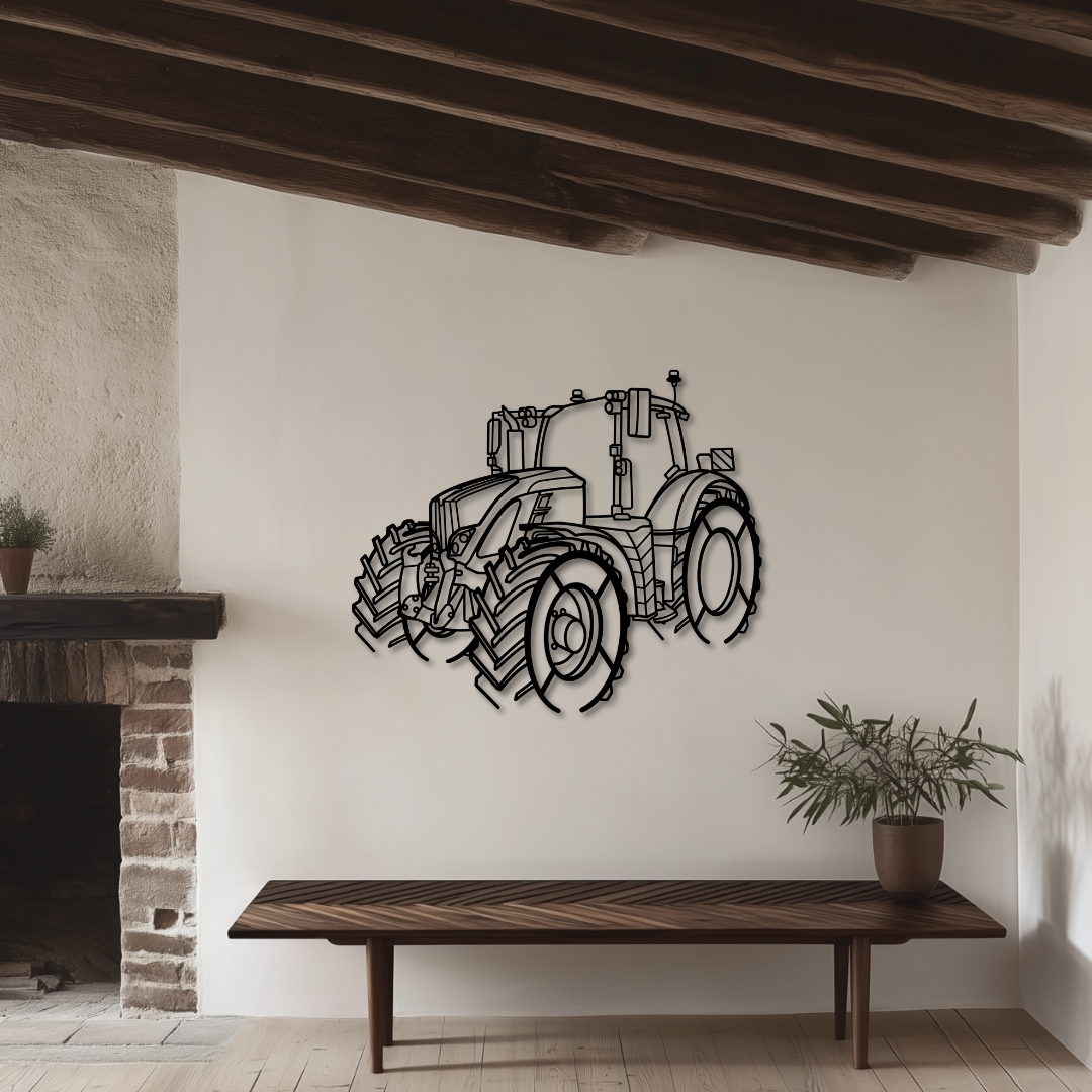 724 Vario GEN 6 Metallsilhouette - Wandbild Front Angle