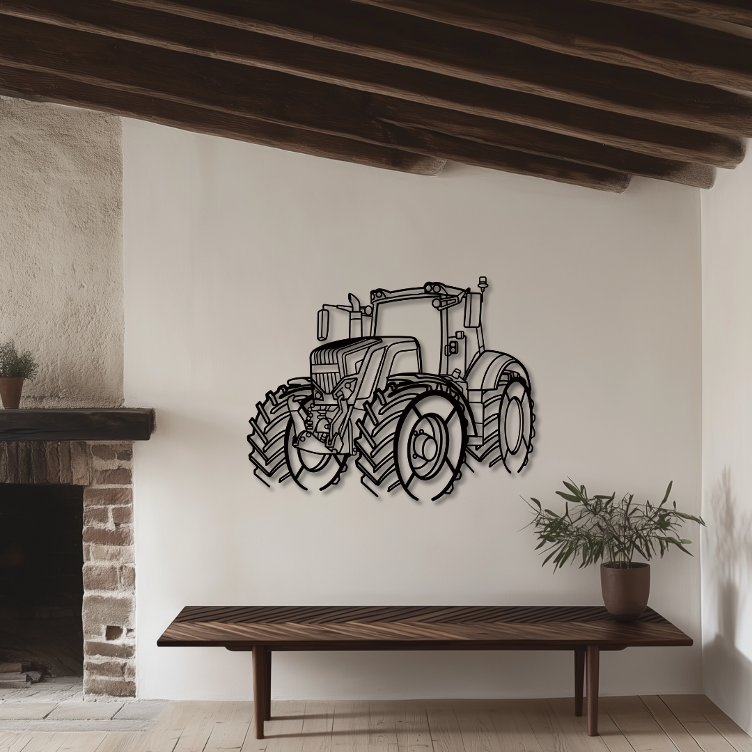 800 Vario Metallsilhouette - Wandbild Front Angle