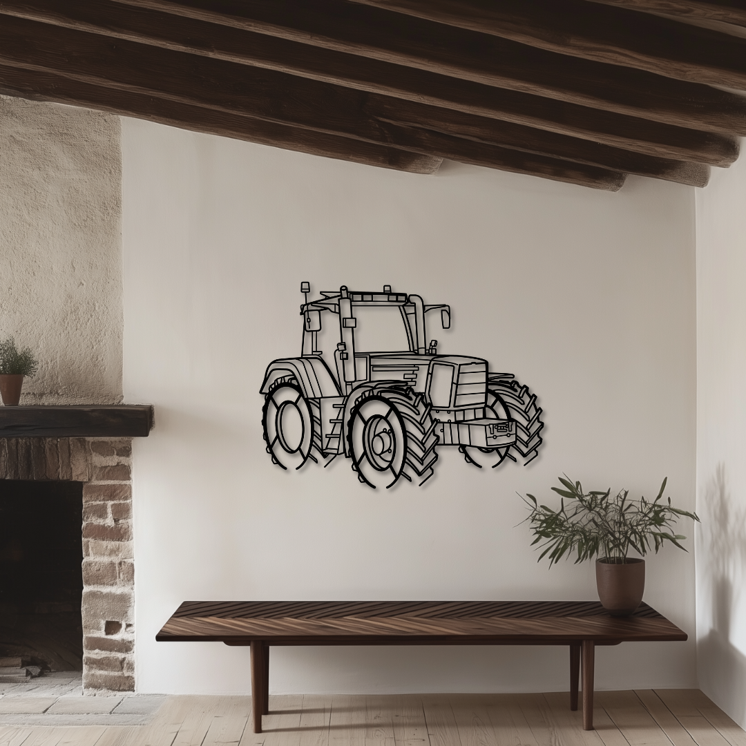 916 Vario Metallsilhouette - Wandbild Front Angle