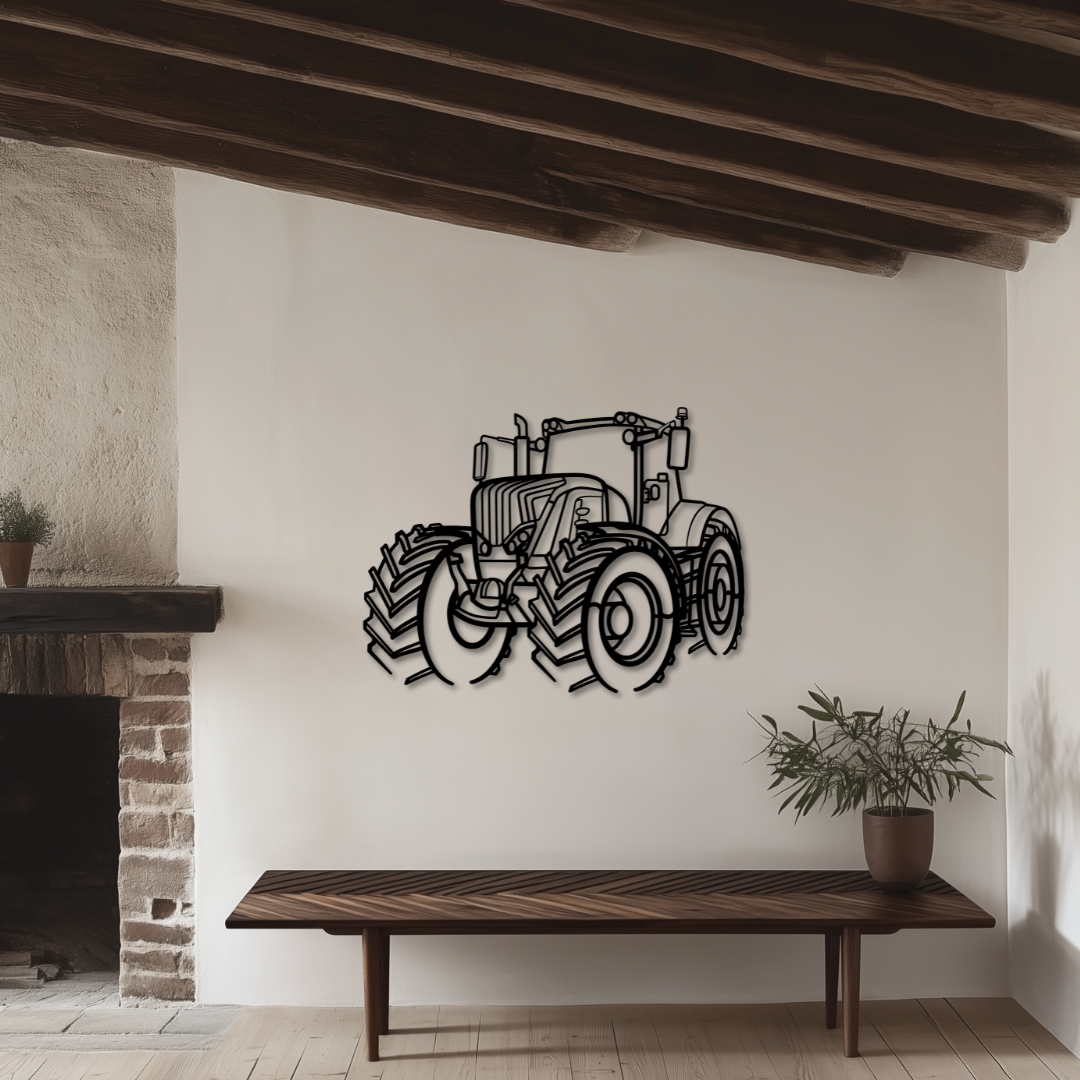 933 Vario Metallsilhouette - Wandbild Front Angle