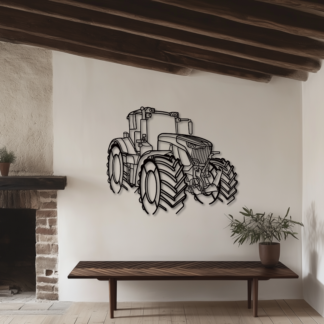 936 Vario Metallsilhouette - Wandbild Front Angle