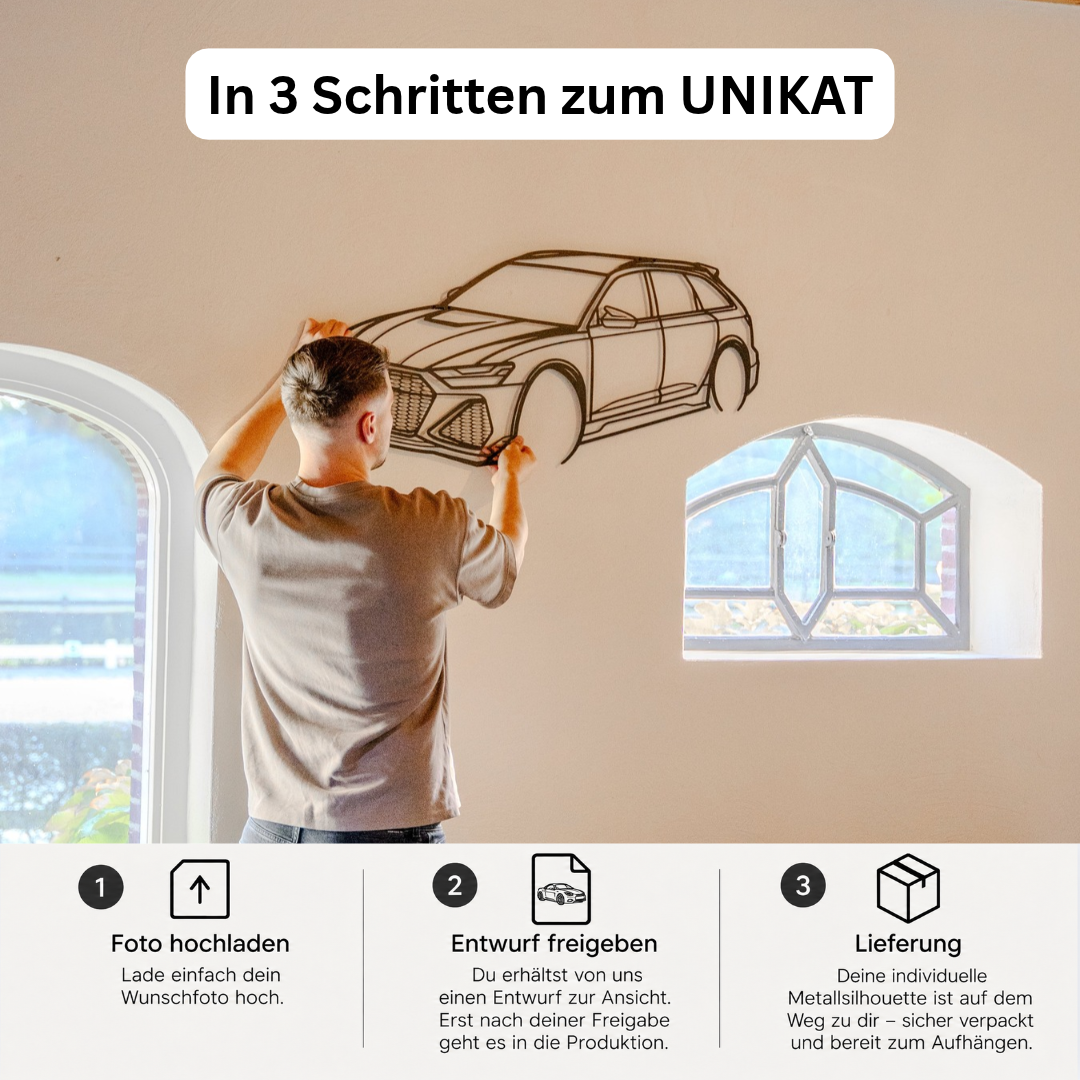 Sonderanfertigung - Dein Auto als Silhouette