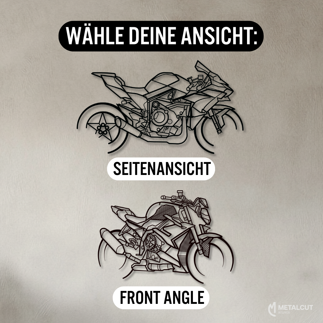 Sonderanfertigung - Dein Motorrad als Silhouette