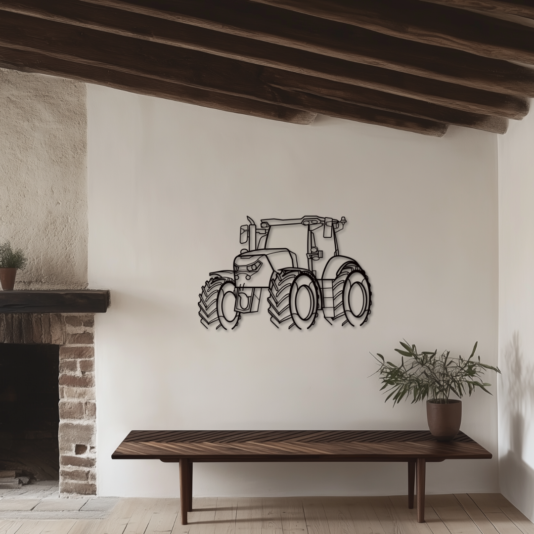 PUMA 240 CVX Metallsilhouette - Wandbild Front Angle