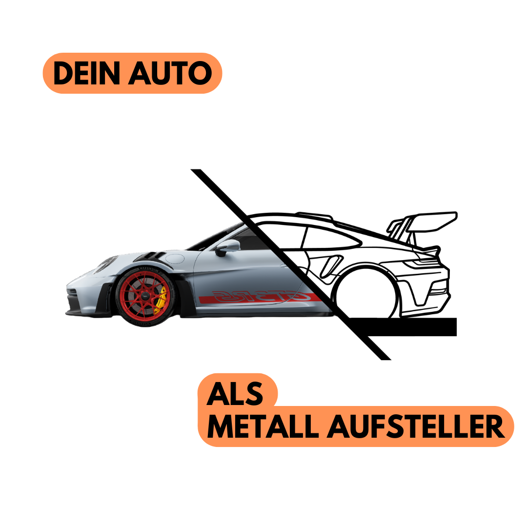 Sonderanfertigung - Dein Auto als Metall Aufsteller