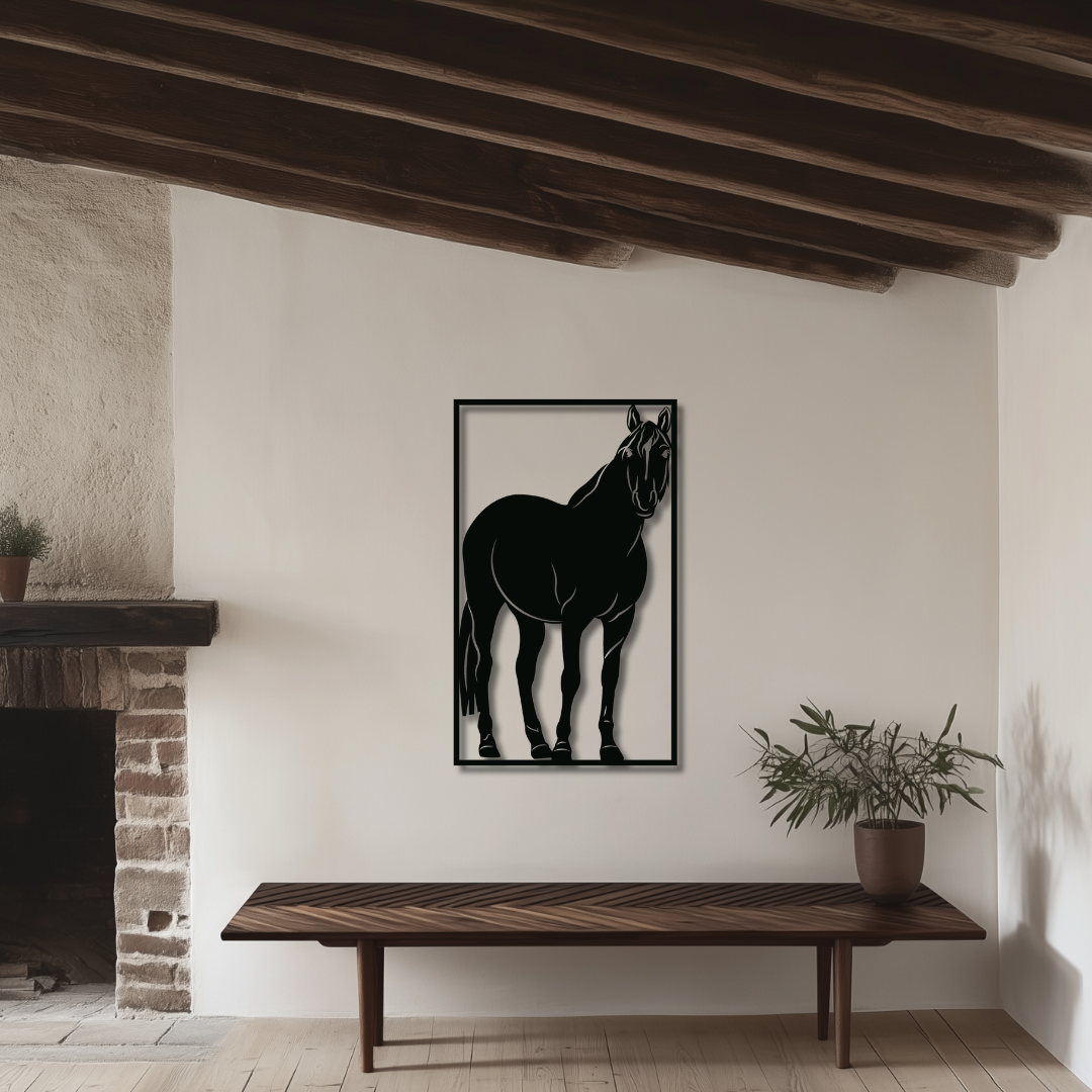 Pferd im Rahmen