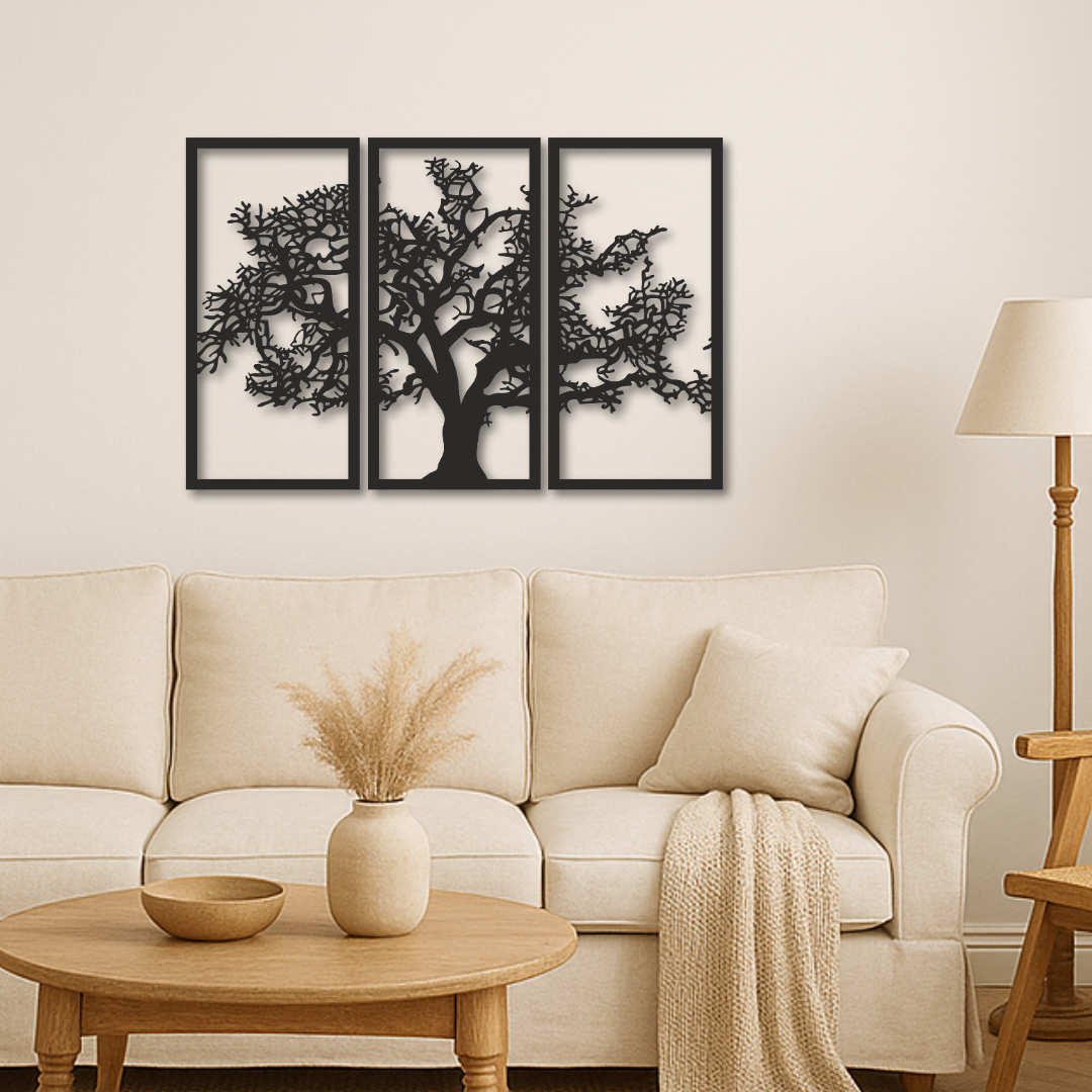 Lebensbaum - Metallwandbild / Wanddeko