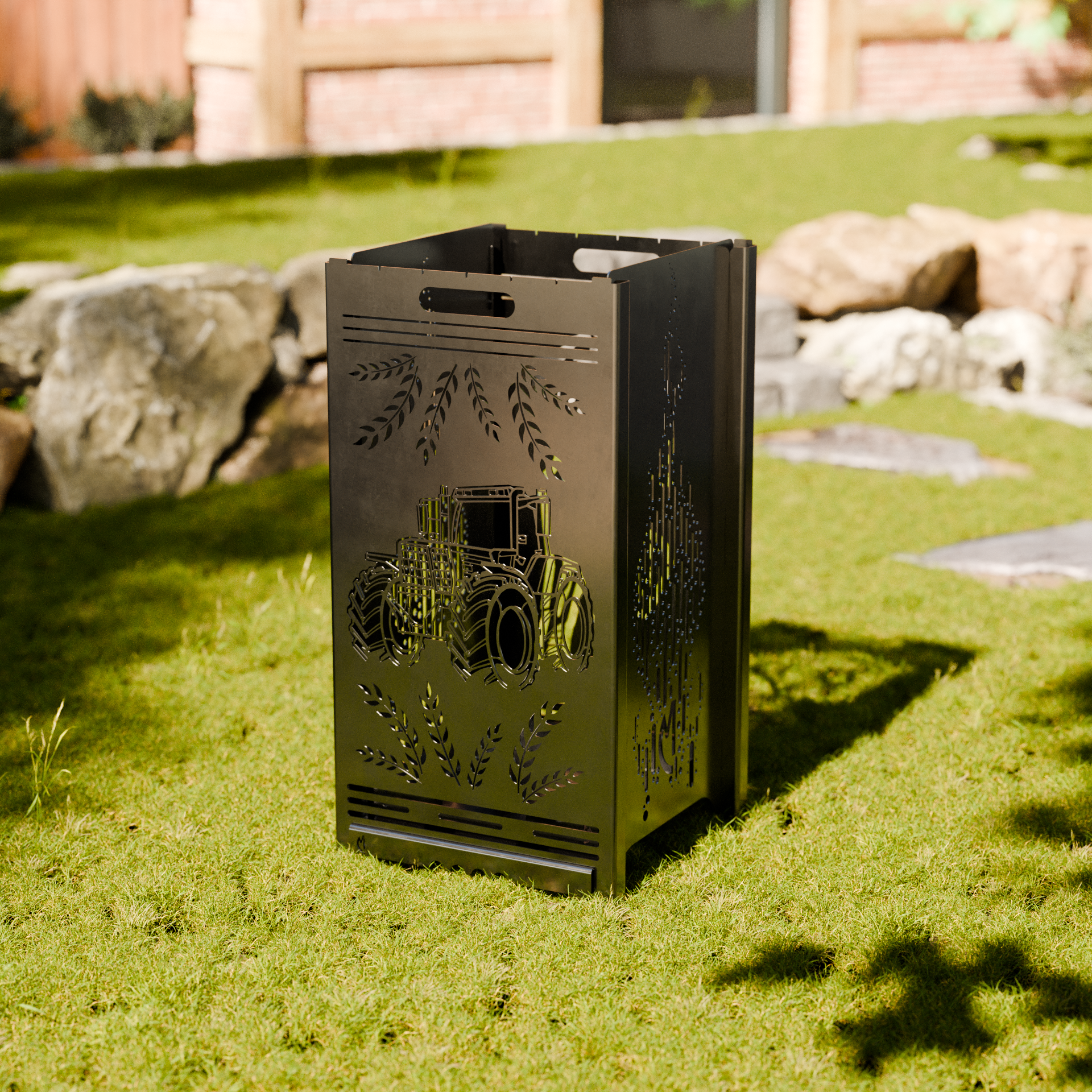 Feuertonne ,,Trecker x Flamme'' 78cm