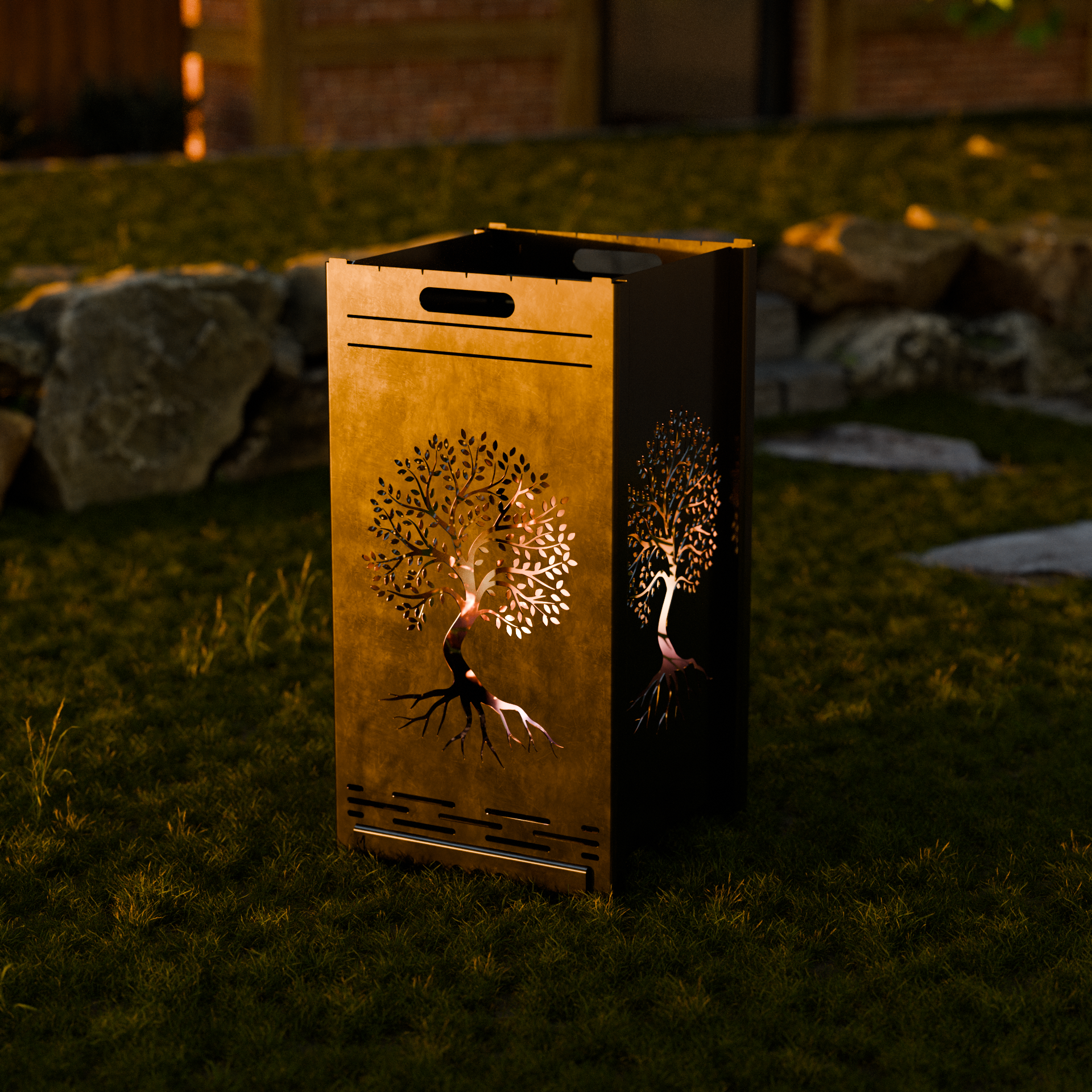 Feuertonne ,,Lebensbaum'' 78cm