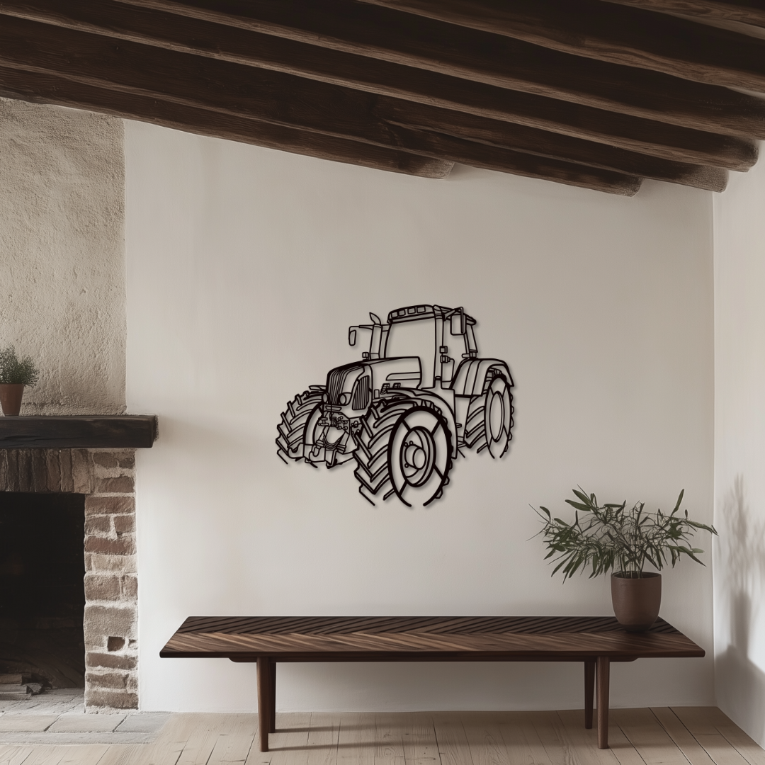 718 Vario Metallsilhouette - Wandbild Front Angle