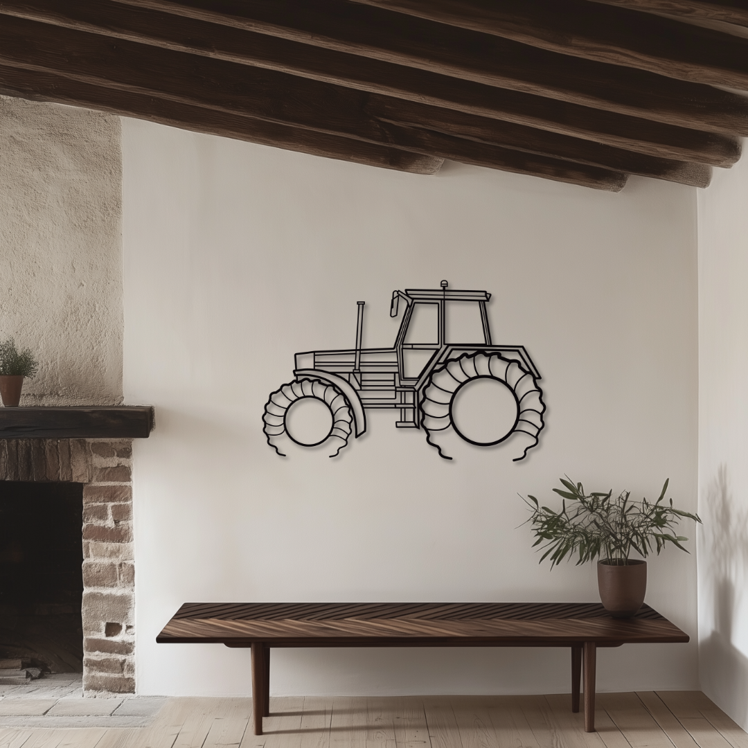 Favorit 612 LS Metallsilhouette - Wandbild Seitenansicht