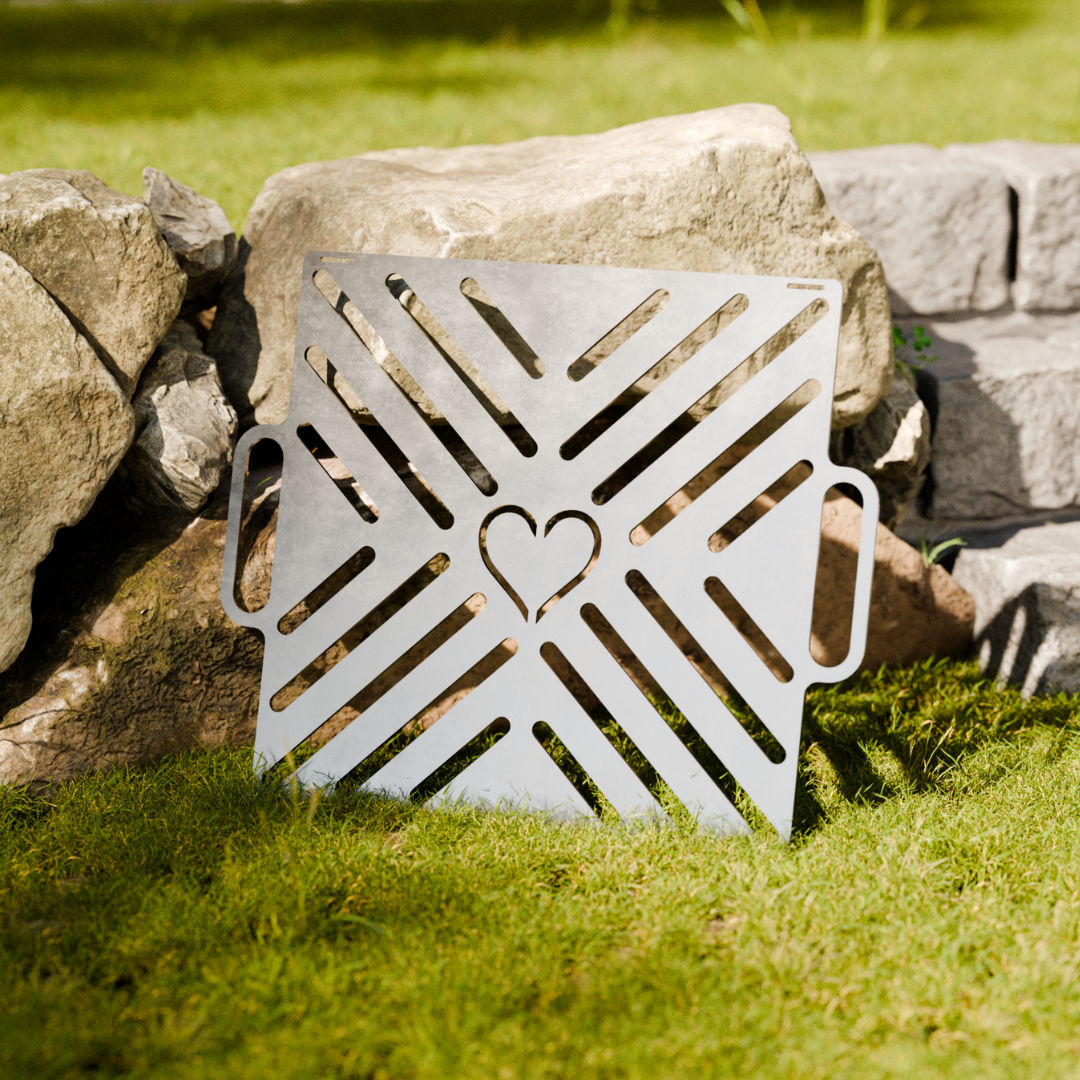 Grillrost mit Herz - Hochzeit Edition