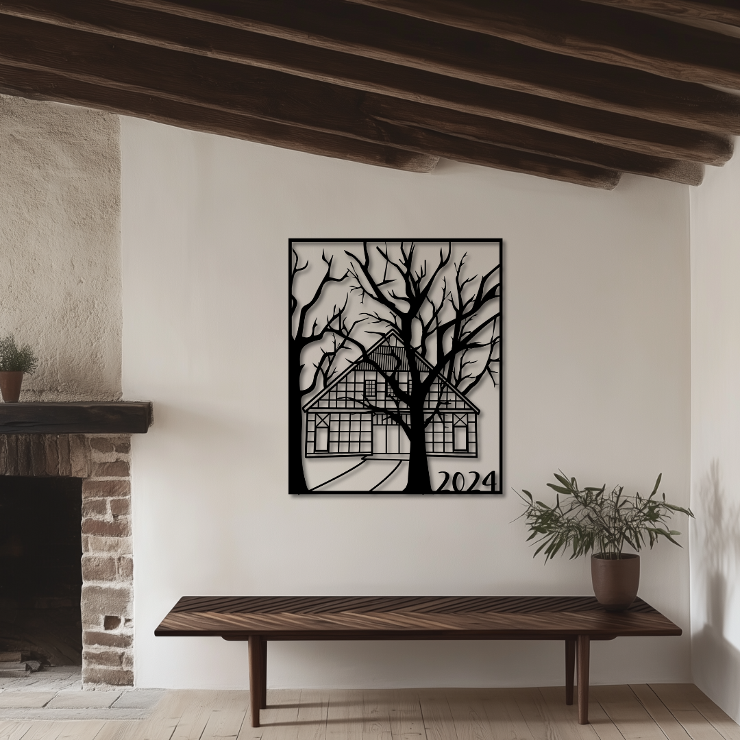 Sonderanfertigung - Dein Haus oder Hof als Silhouette