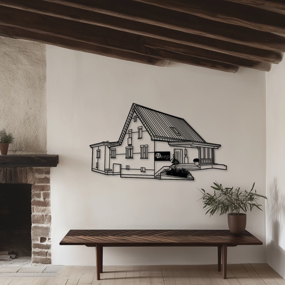 Sonderanfertigung - Dein Haus oder Hof als Silhouette