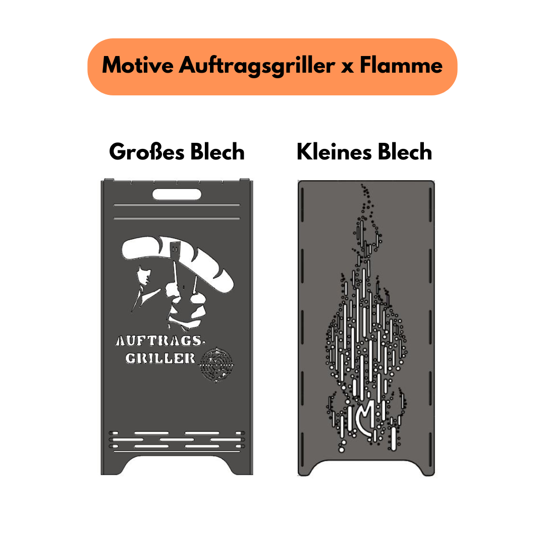 Feuertonne ,,Auftragsgriller x Flamme'' 78cm