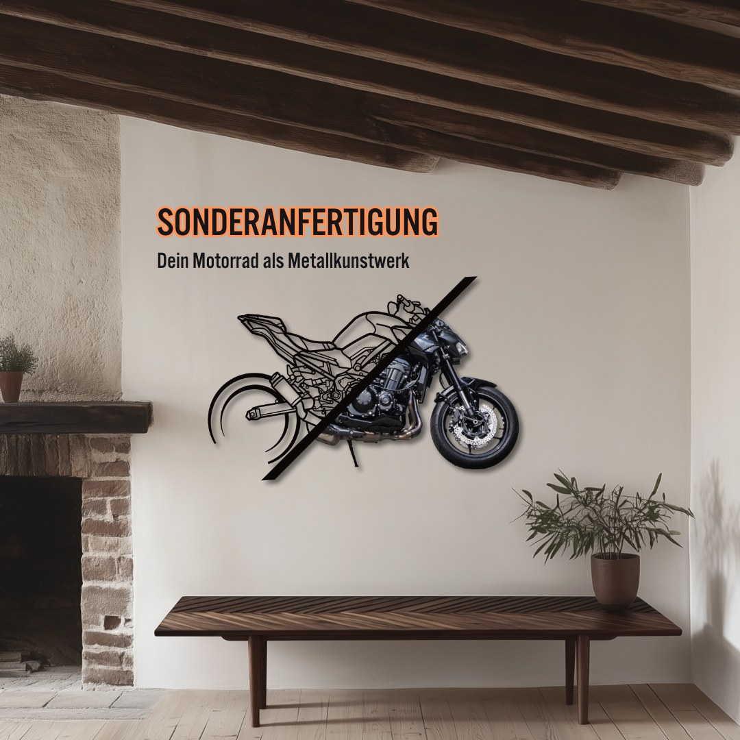 Sonderanfertigung - Dein Motorrad als Silhouette