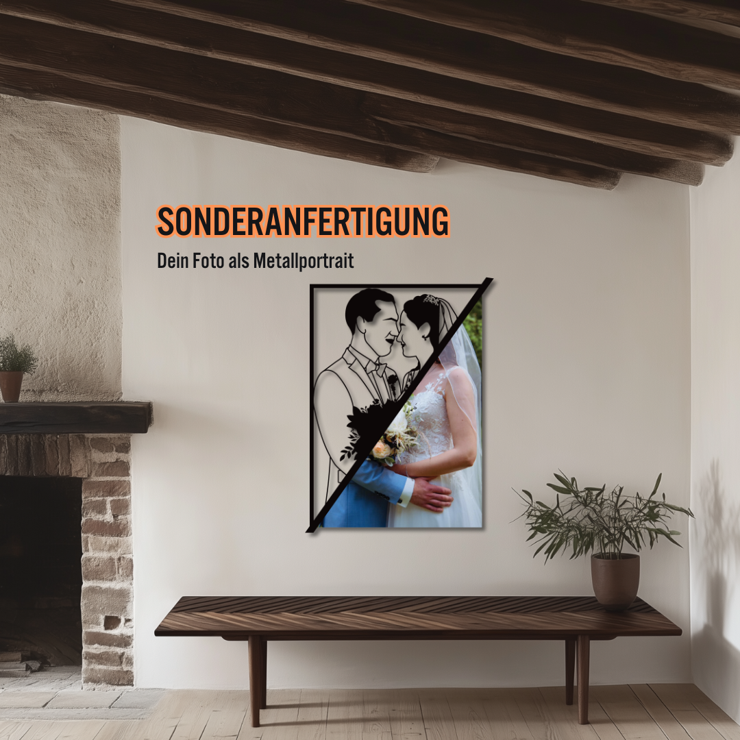 Sonderanfertigung - Portrait aus Metall