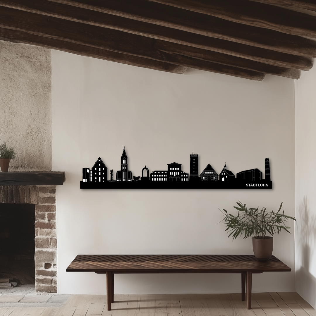 Stadtlohn Skyline - Metall Wandbild