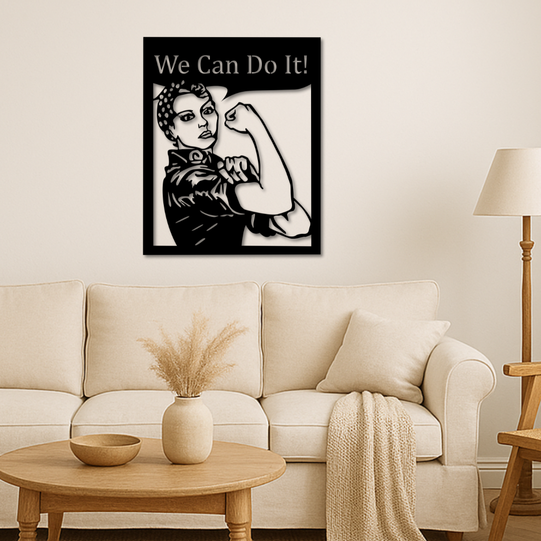 Strong Women - Metallwandbild / Wanddeko