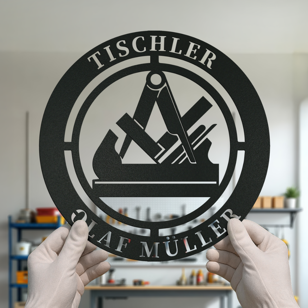Zunftschild Tischler - Metall & Personalisierbar
