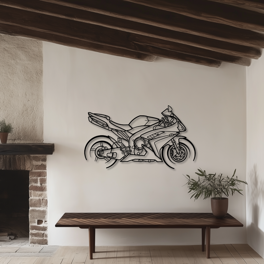 YZF-R1 (2007) - Wandbild Seitenansicht