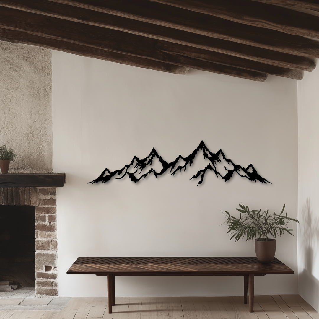 Berge - Metallwandbild / Wanddeko