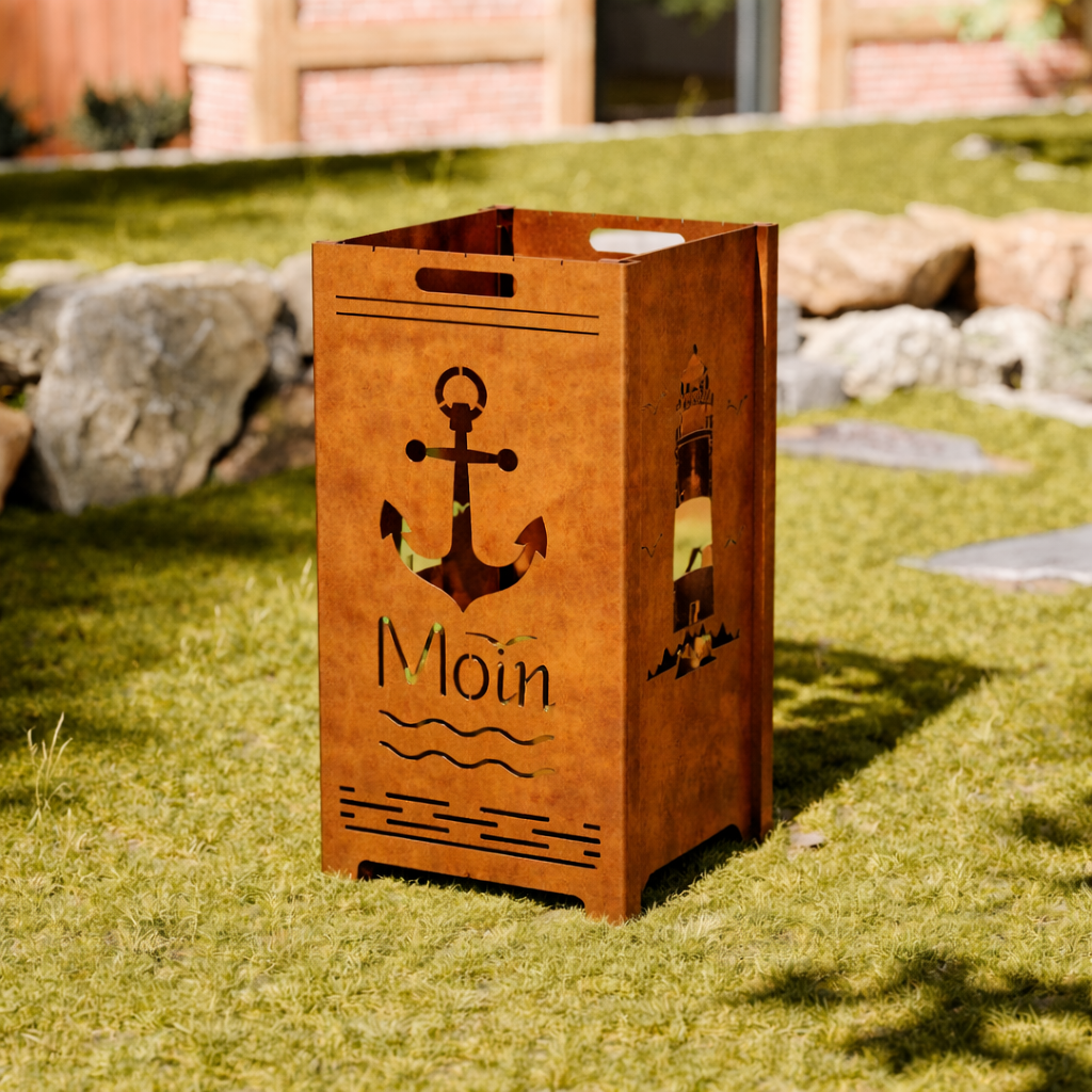 Feuertonne ,,Moin Anker x Leuchtturm'' 78cm