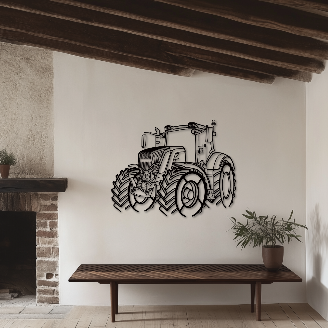 828 Vario Metallsilhouette - Wandbild Front Angle